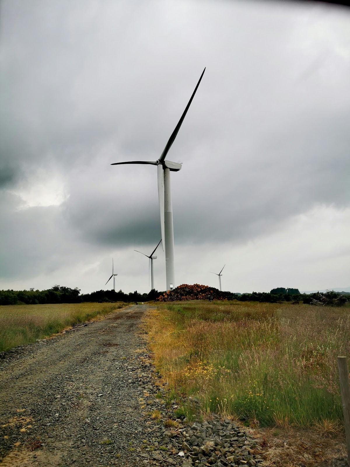 Wind turbine near a small off-grid home