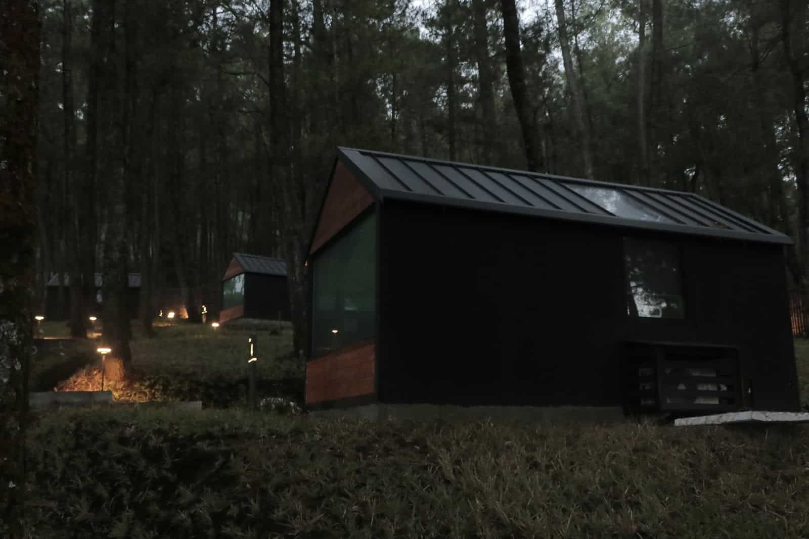 Tiny home with solar panels