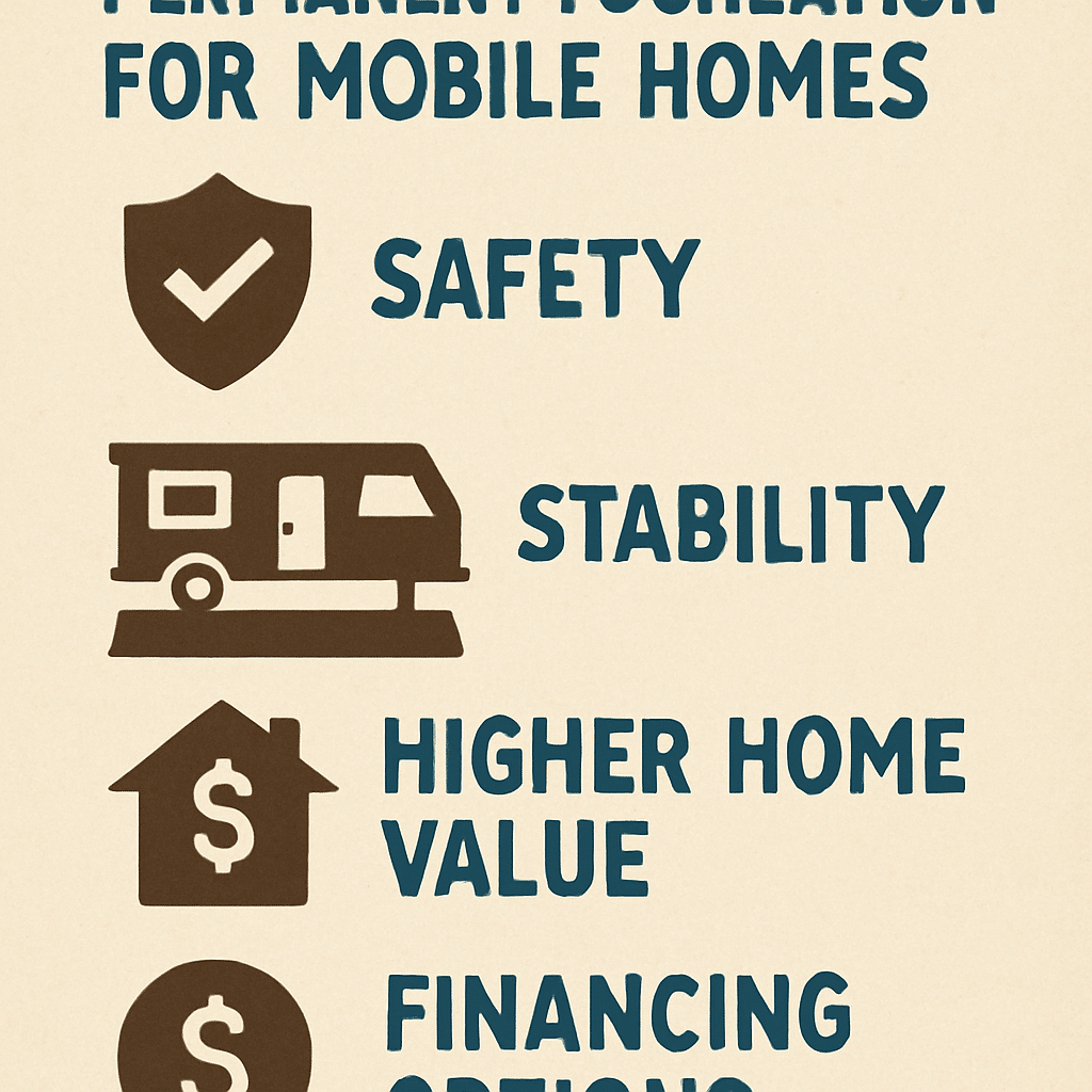 Benefits of permanent foundation for mobile homes