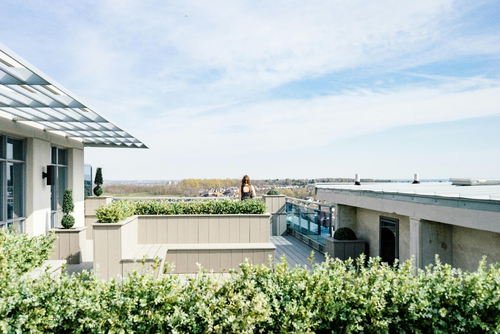 Solar panels on a prefabricated smart home