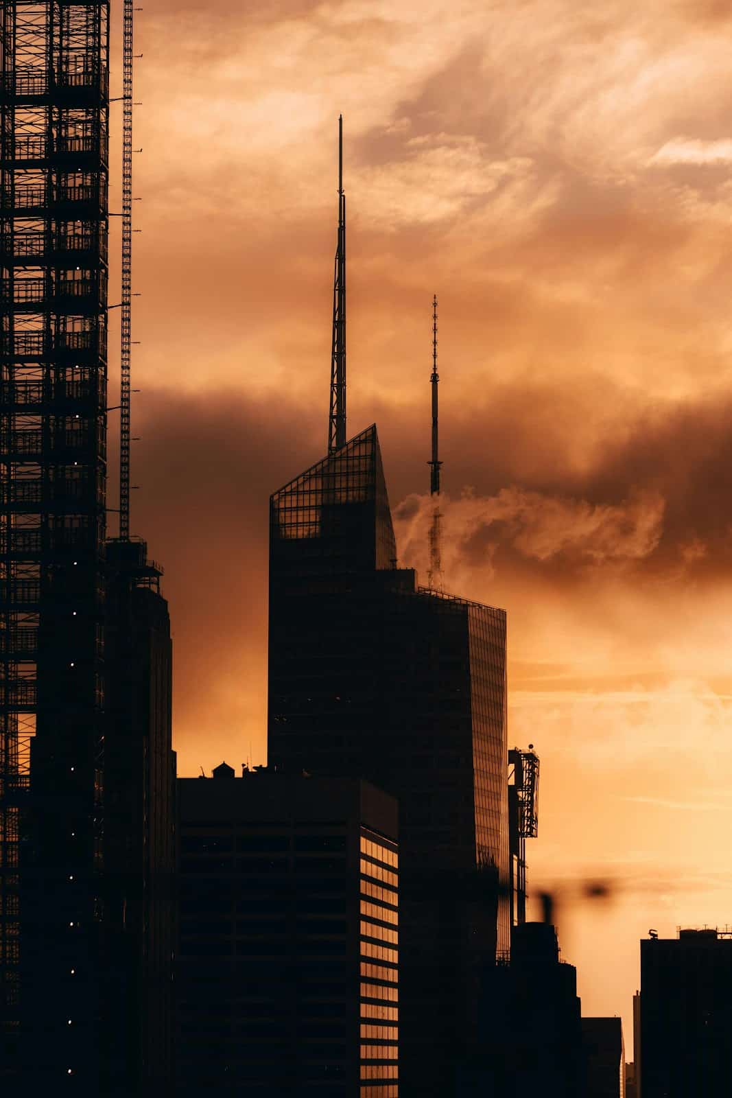 Dallas skyline with construction activity
