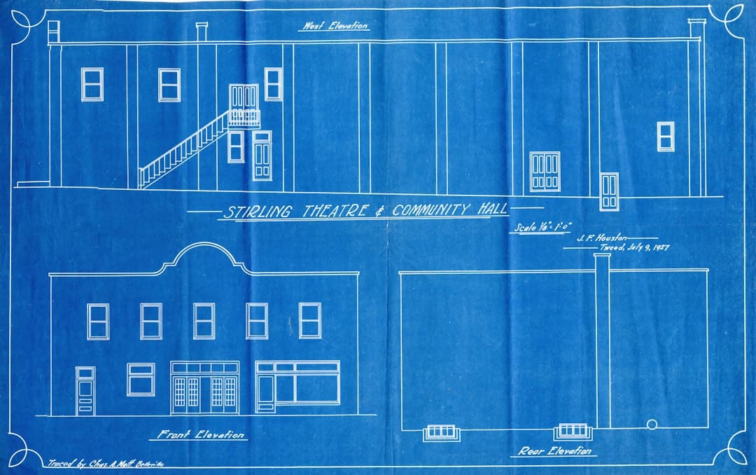 Architectural blueprint
