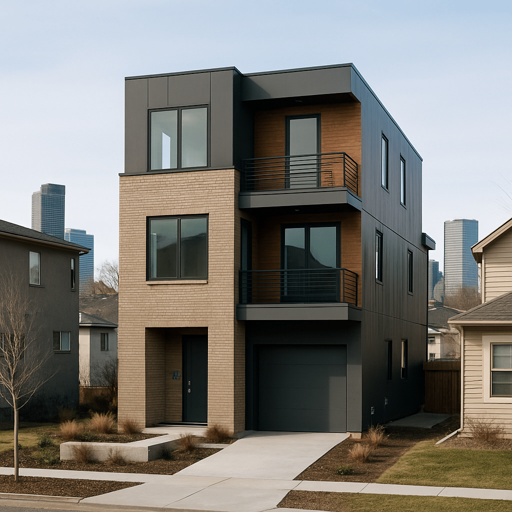 Modern residential architecture in Denver