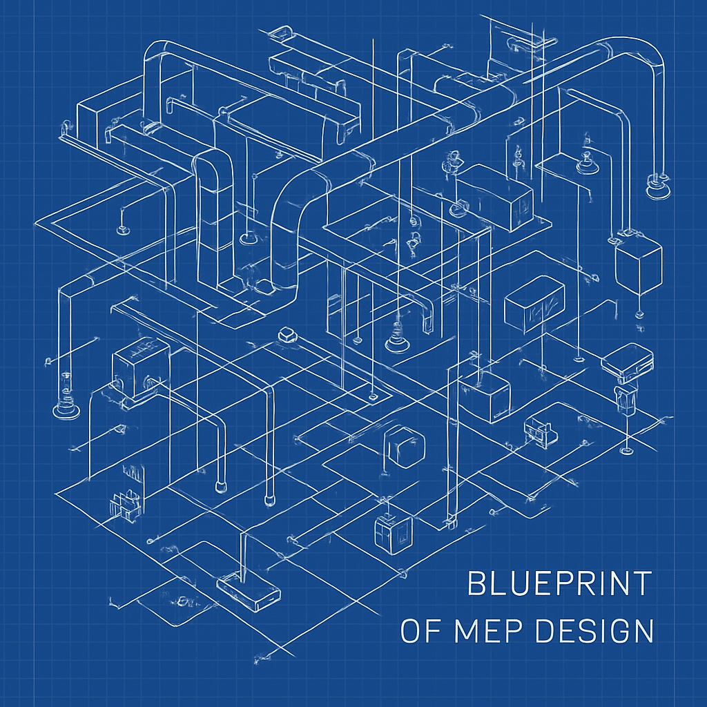 Blueprint of MEP design